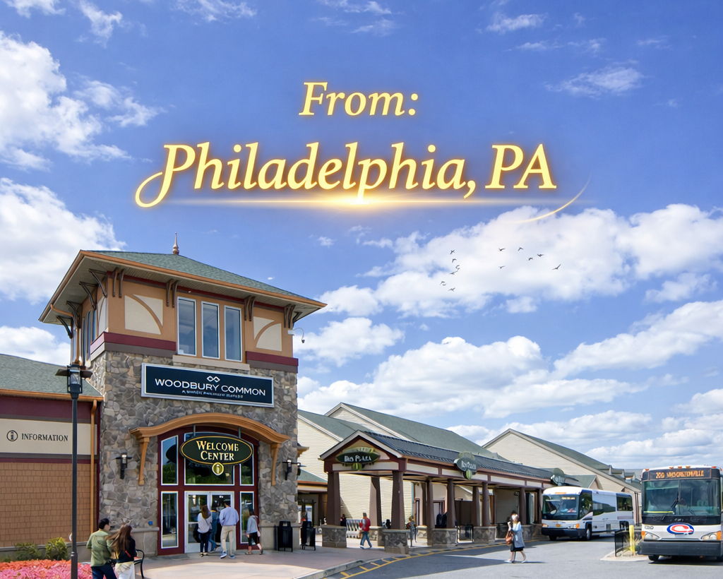 Philadelphia, PA To Woodbury Common Premium Outlets Shuttle Bus
